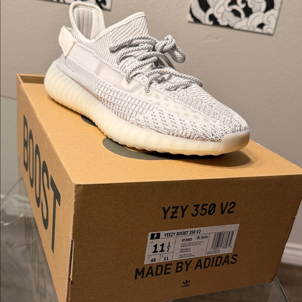 Adidas Yeezy Boost 350 V2 Sneakers - Cream and Gray